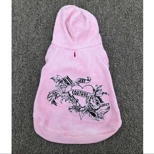 Juicy Couture Pink Terrycloth Dog Jacket